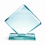PREMIUM 17CM CRYSTAL AWARD TROPHY WITH GIFT BOX – ENGRAVABLE RECOGNITION AWARD
