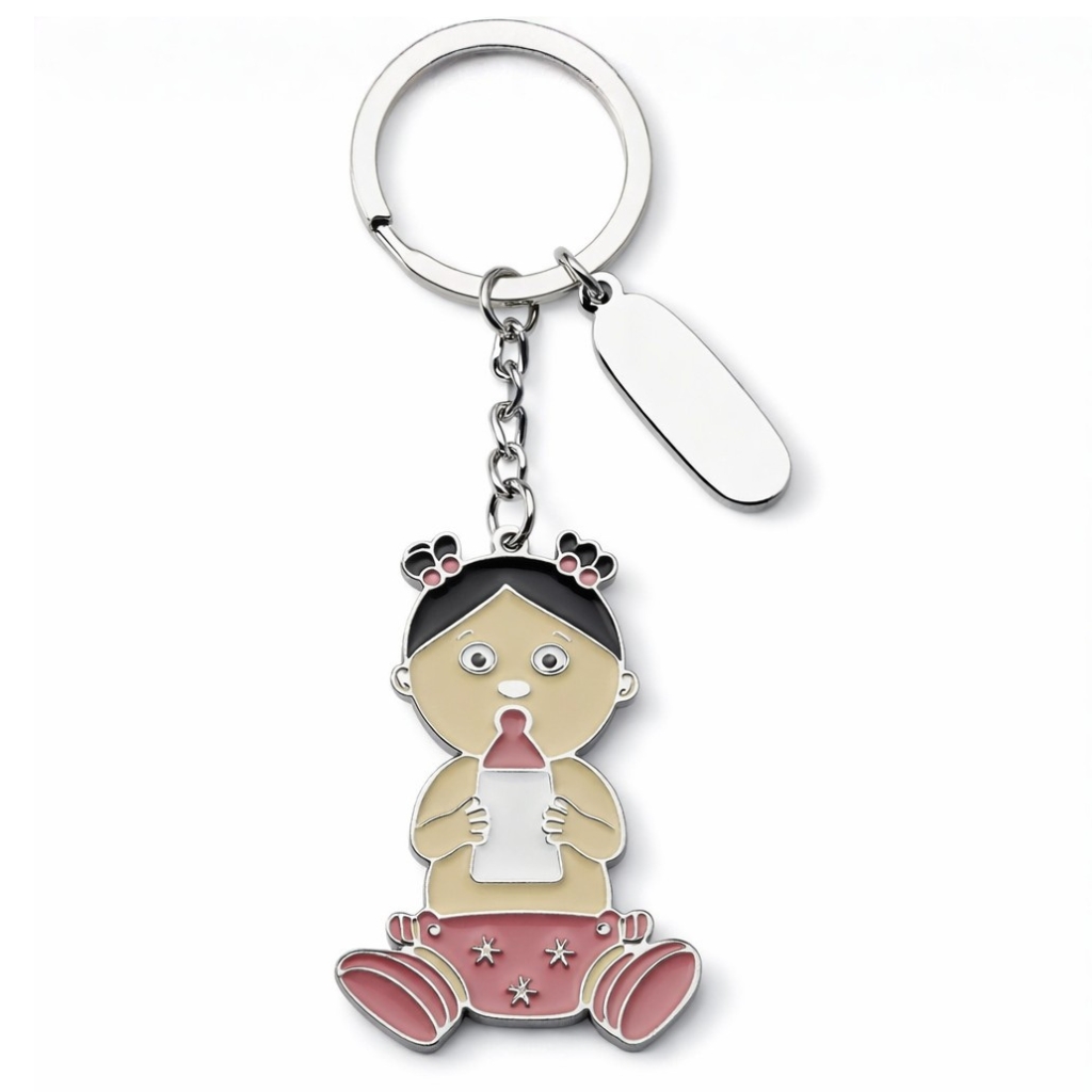 _17-8624-0 BLUE CHRISTENING KEYRING | ELEGANT GIFT WITH GIFT BOX - Image 1