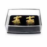 BYZANTINE MILITARY CUFFLINKS – TWO-HEADED EAGLE DESIGN