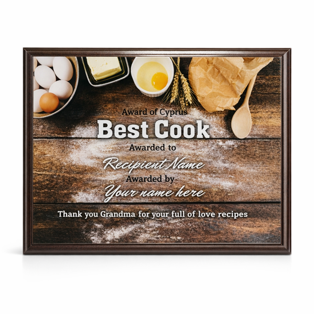 HT10095D KITCHEN WOODEN PLAQUE 25.5X20CM – CUSTOM DECORATIVE PLAQUE - Image 1