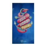 CUSTOM SUBLIMATION BEACH TOWEL – 50x100CM – FULL COLOR MICROFIBER/COTTON