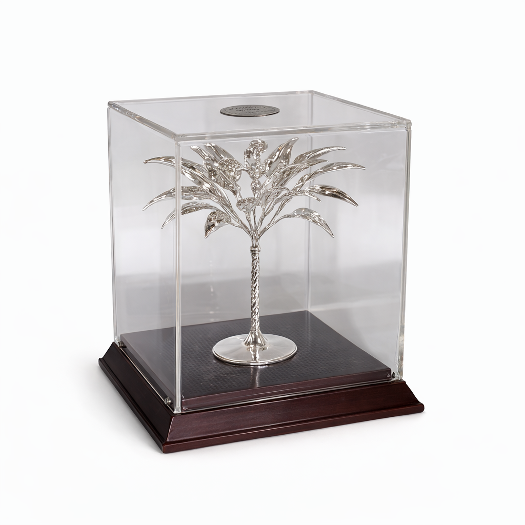 PAU00-1BOX SILVER PLATED POMEGRANATE TREE WITH SWAROWSKI ELEMENTS - Image 1