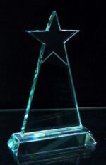 PREMIUM CRYSTAL STAR AWARD 23CM – PERSONALISED CORPORATE RECOGNITION TROPHY - Image 2