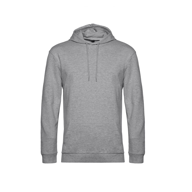 HEATHER GREY HOODIE BY B&C - Hercules