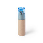 6 WOODEN PENCILS – NATURAL FINISH WITH SHARPENER | ECO-FRIENDLY GIFT SET