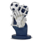 SHOOTING TROPHY 13.5CM WITH BLUE DETAILS