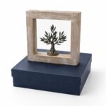 WOODEN FRAME WITH A HANDMADE OLIVE TREE