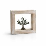 WOODEN FRAME WITH A HANDMADE OLIVE TREE - Image 2