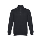 BLACK UNISEX SWEATSHIRT WITH CARDED INTERIOR - Image 7