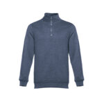BLUE UNISEX SWEATSHIRT WITH CARDED INTERIOR - Image 15