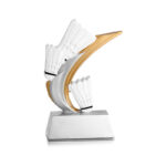 BADMINTON TROPHY – 14CM | CUSTOM PRINTED PLATE INCLUDED | SPORTS AWARD - Image 11