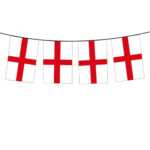 ENGLAND FLAG BUNTING – 10 METRE SET (15X22CM FLAGS) - Image 2