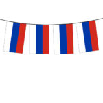 RUSSIA FLAG BUNTING – 10 METRE SET (15X22CM FLAGS) - Image 2