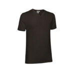 BLACK FIT T-SHIRT WITH NECKLINE DETAIL - Image 3