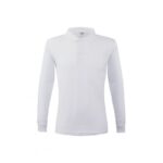 WHITE LONG SLEEVE POLO SHIRT BY KEYA - Image 5