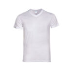 KEYA WHITE V-NECK T-SHIRT – 100% COTTON | 150 GSM - Image 4