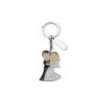 WEDDING KEYRING WITH BRIDE & GROOM | SILVER FINISH | OUTLET GIFT FOR COUPLES - Image 13