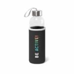 GLASS STAINLESS STEEL BOTTLE RAISE 520ml