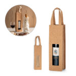CORK WINE GIFT BAG WITH TRANSPARENT WINDOW