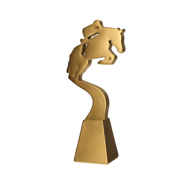 RP5023-23/G HORSE RIDING TROPHY – 23CM EQUESTRIAN AWARD FOR COMPETITIONS & EVENTS - Image 1