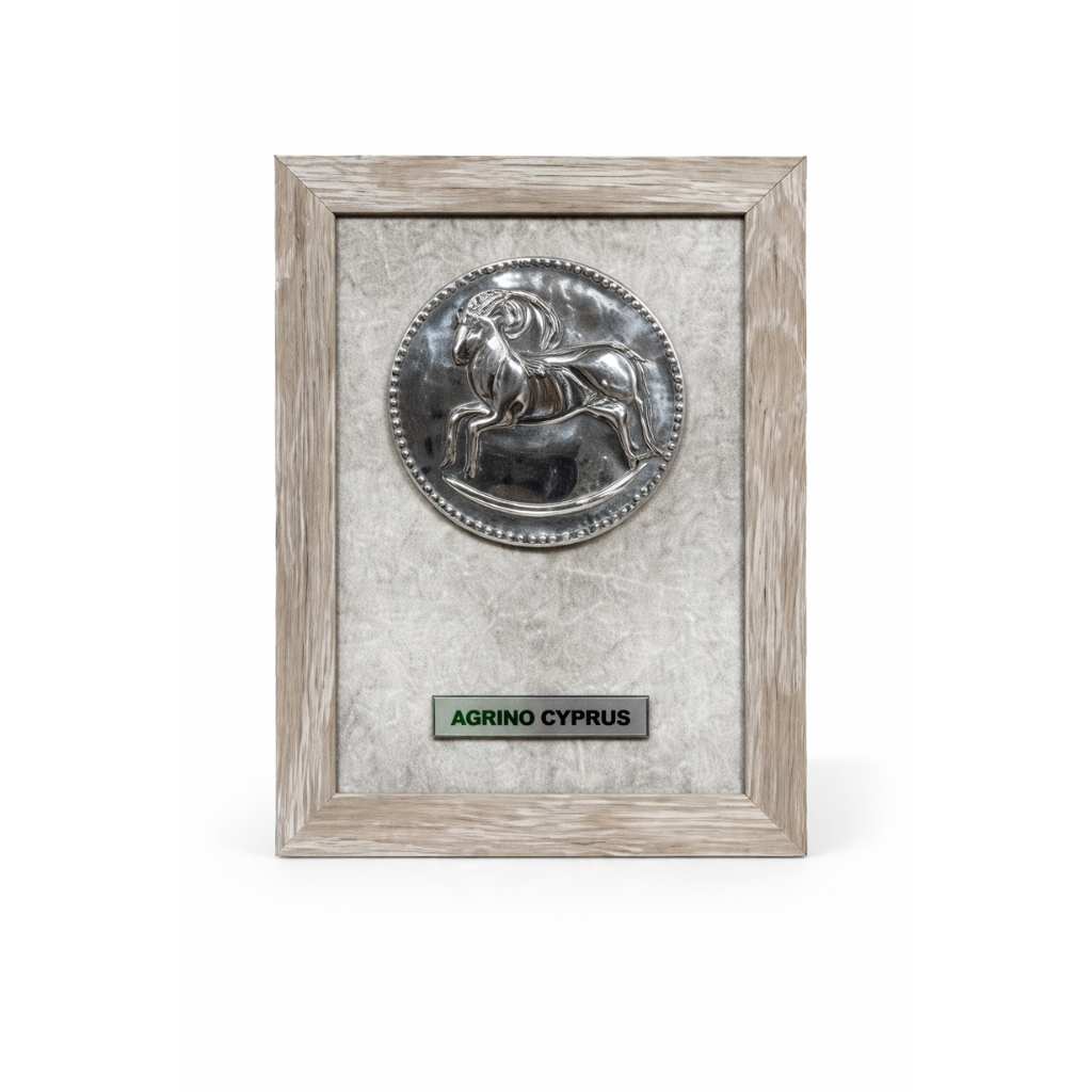 THP0361 HANDMADE SILVER MOUFLON PLAQUE - Image 1