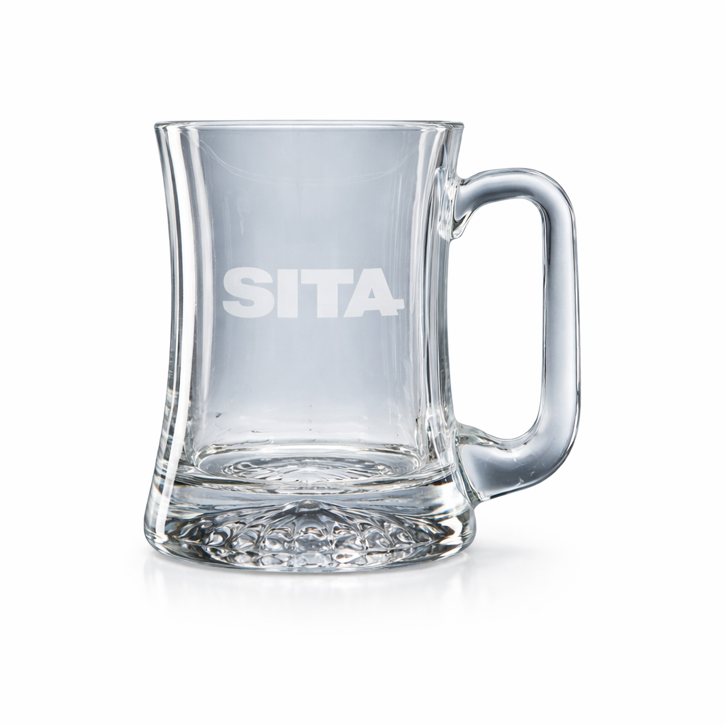 L24 1 LARGE CURVED STAR BASE TANKARD (13.11) - Image 1