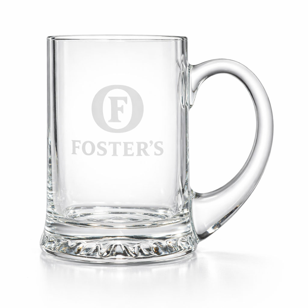 L44 1 LARGE STAR BASE TANKARD 0.45L – PERSONALISED CRYSTAL BEER TANKARD WITH GIFT BOX - Image 1