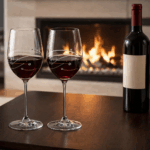 2 DIAMANTE WINE GLASSES WITH ELEGANCE SPIRAL CUTTING - Image 3