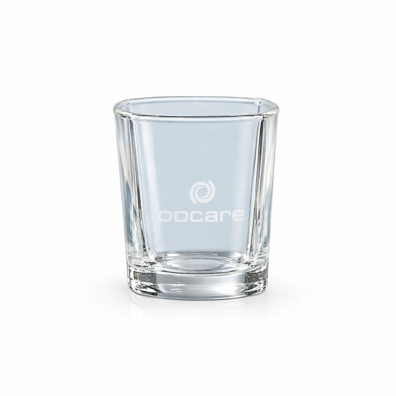 W28 1 60ML STRAUSS SQUARE TOT GLASS – MODERN SHOT GLASS FOR SPIRITS - Image 1