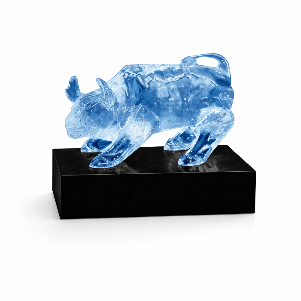 ZY1560 33 CRYSTAL BULL FIGURE 10 CM - Image 1