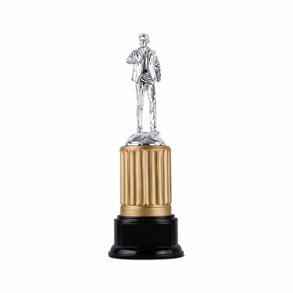 19-1414-0 COACH TROPHY – 36CM | CUSTOM PRINTED PLATE | SPORTS RECOGNITION AWARD - Image 1
